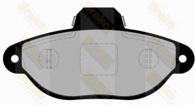 BRAKE ENGINEERING pa1760 -  Комплект тормозных колодок, дисковый тормоз